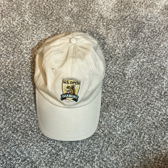 U.S. Open 2007 Oakmont Hat Tan Adjustable USGA Member Squirrel Golf Logo Cap - Picture 1 of 4